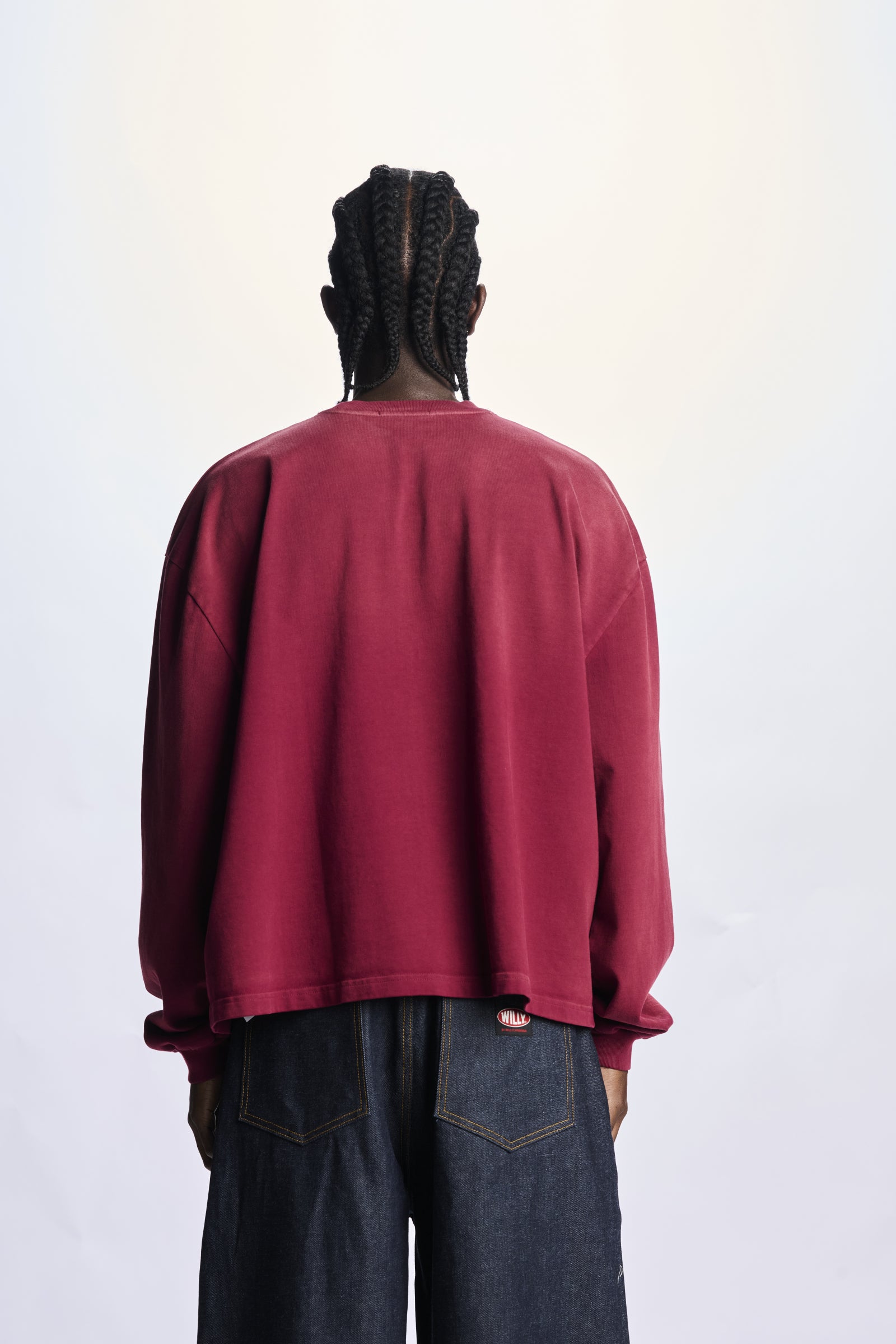 Willy Chavarria Bordeaux Community Center Ls Buffalo Tee